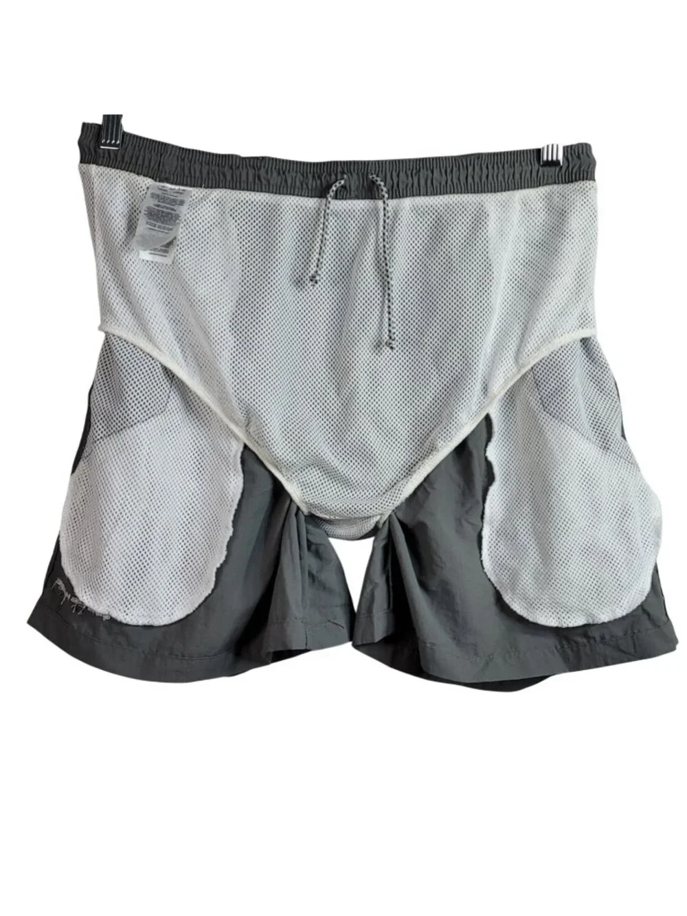 Columbia Mens PFG Swim Shorts Gray Medium Drawstring Pockets Omni-Shade Nylon